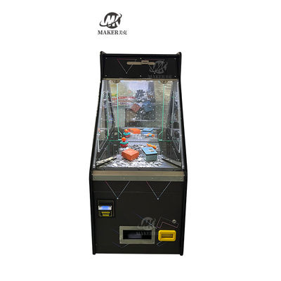 Tempering Glass Pusher Coin Machine With Bill Acceptor Arcade Electronic Coin Pusher Game