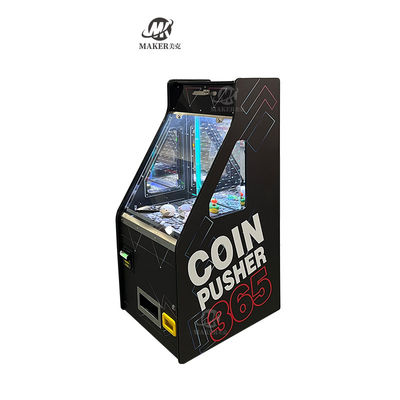 Tempering Glass Pusher Coin Machine With Bill Acceptor Arcade Electronic Coin Pusher Game