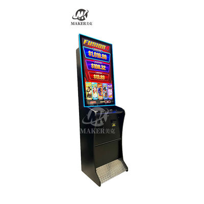 Curved Screen Slot Machine Cabinet , Multifunctional Coin Slot Gambling Machine