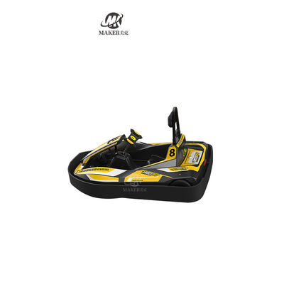 1 Person Kiddie Rides Machine Double Motor Racing Electric Go Kart Electronic Brake 350w