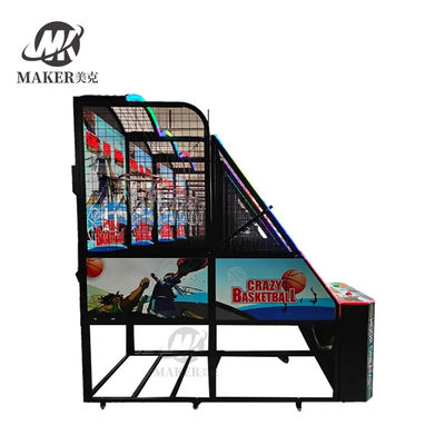 Innenraum Elektronische Münze Betrieb Fähigkeiten Schießen verrückte Basketball Straße Basketball Schießen Arcade Game Machine