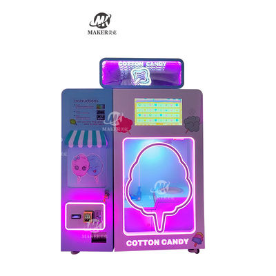Neues Design Gewerbliche Hochgewinn Outdoor Intelligente Marshmallow vollautomatische Baumwoll-Süßigkeitsmaschine Automatische Maschine